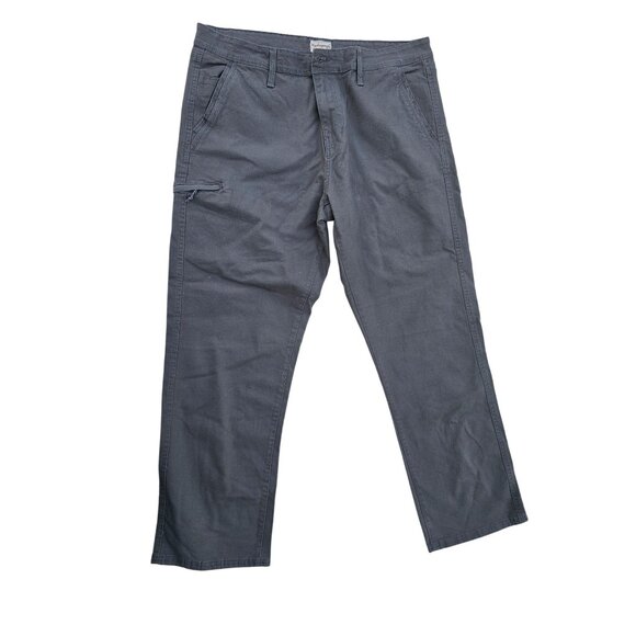 Wrangler Vintage Mens Gray Relaxed Fit Chino Pants W38xL30 Cotton Casual Durable - Picture 1 of 8